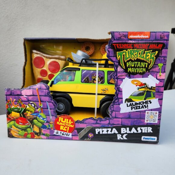 NEW TMNT RC Car Van Remote Control Teenage Mutant Ninja Turtles Toy Pizza Blaste - Picture 7 of 16